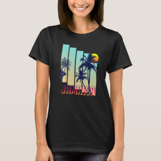 Jamaica Retro Vintage Style Palm Tree T-Shirt