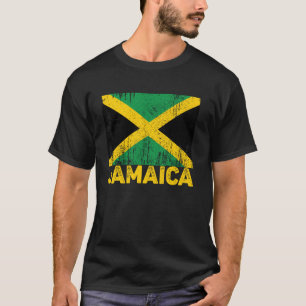 Jamaica Retro Vintage Watercolors Jamaican Flag 20 T-Shirt