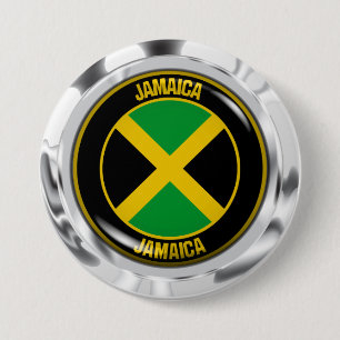 Jamaica Round Emblem 7.5 Cm Round Badge