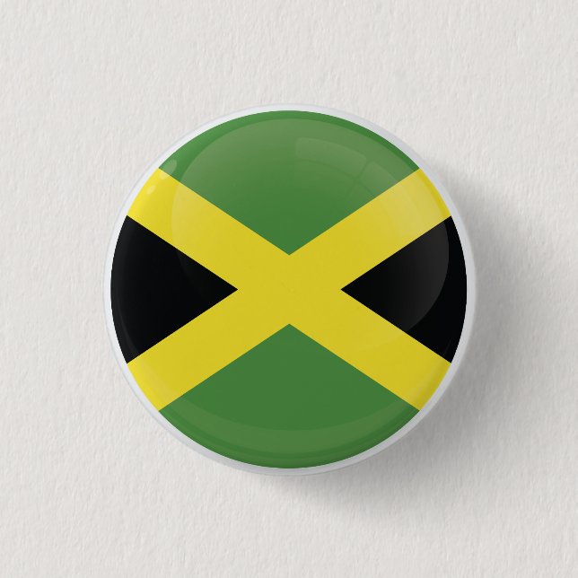 Jamaica  Round Icon Flag 3 Cm Round Badge (Front)