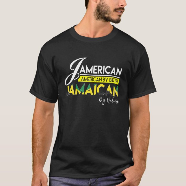 Jamaica Shirt Jamerican Jamaican American Jamaica  (Front)