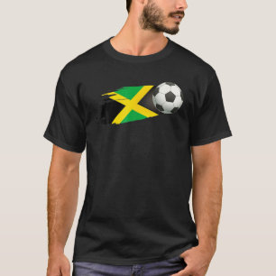 Jamaica Soccer Ball Jamaica Flag Jersey - Jamaican T-Shirt