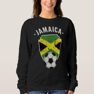 Jamaica Soccer Jamaica Flag Football Jamaican Prid Sweatshirt