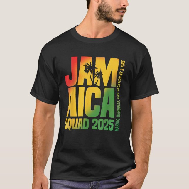 Jamaica Squad 2025 Graduation Trip Family Vacation T-Shirt (Front)