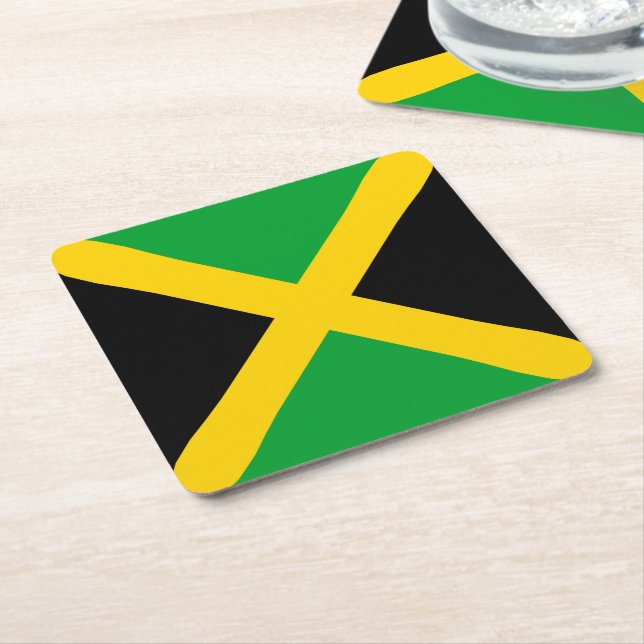 Jamaica Square Paper Coaster (Angled)