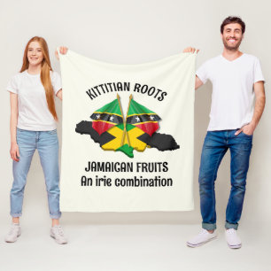 JAMAICA ST KITTS Irie Combination Fleece Blanket