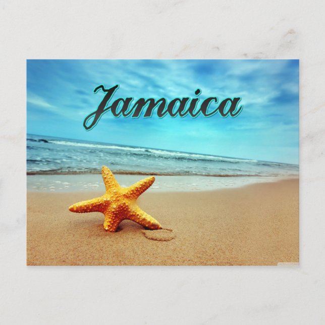 Jamaica starfish postcard (Front)