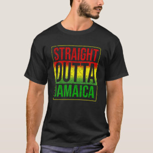 Jamaica Straight Outta Jamaica Rasta Gift T-Shirt