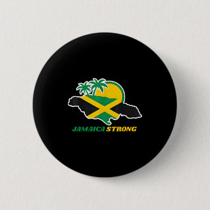 Jamaica Strong I Love Jamaican Flag Heart Women Me 6 Cm Round Badge