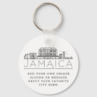 Jamaica Stylised Skyline| Custom Slogan