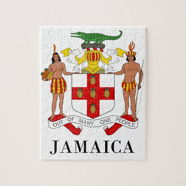 JAMAICA - symbol/coat of arms/flag/colours/emblem Jigsaw Puzzle (Vertical)