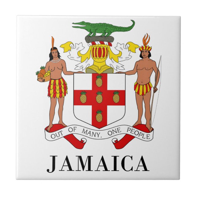JAMAICA - symbol/coat of arms/flag/colours/emblem Tile (Front)