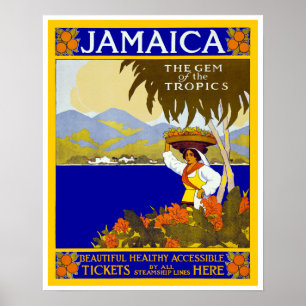 Jamaica ~ The Gem of the Tropics Poster
