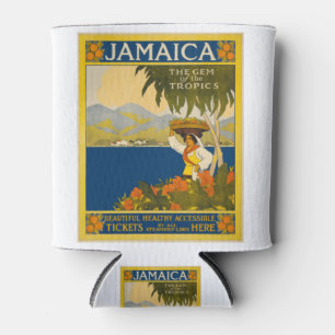 Jamaica-The-Gem-Of-The-Tropics-Vintage-Travel-Post Can Cooler