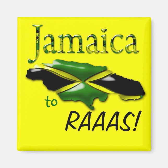 Jamaica to Raaas Magnet (Front)