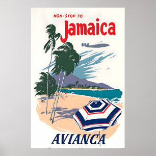 Jamaica Travel Poster Jamaican Art Print