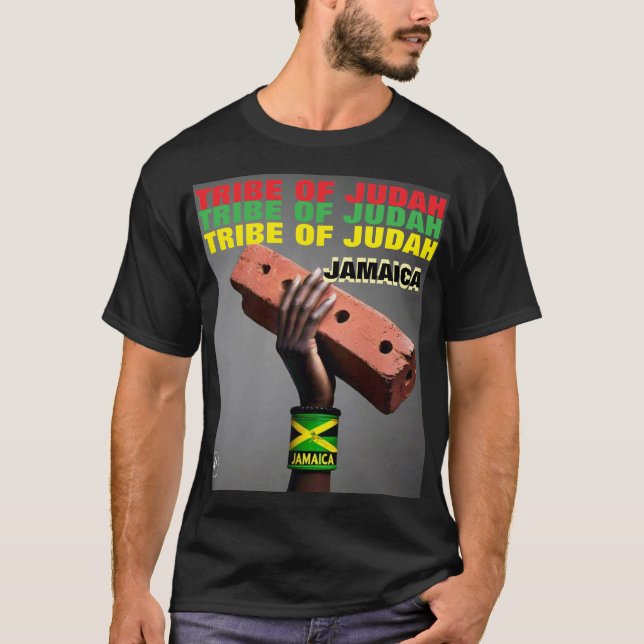 JAMAICA TRIBE OF JUDAH Basic Dark T-Shirt (Front)