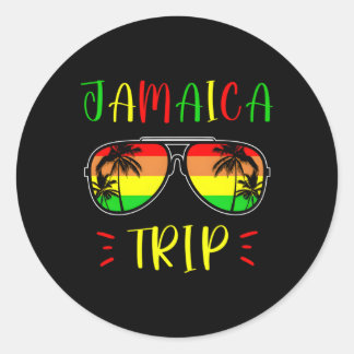 Jamaica Trip 2023 2024 Jamaican Travel Vacation He Classic Round Sticker