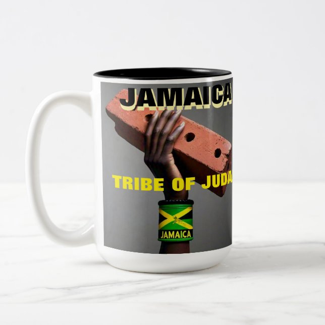 JAMAICA Two-Tone Mug, 15 oz Coffee Mug (Left)