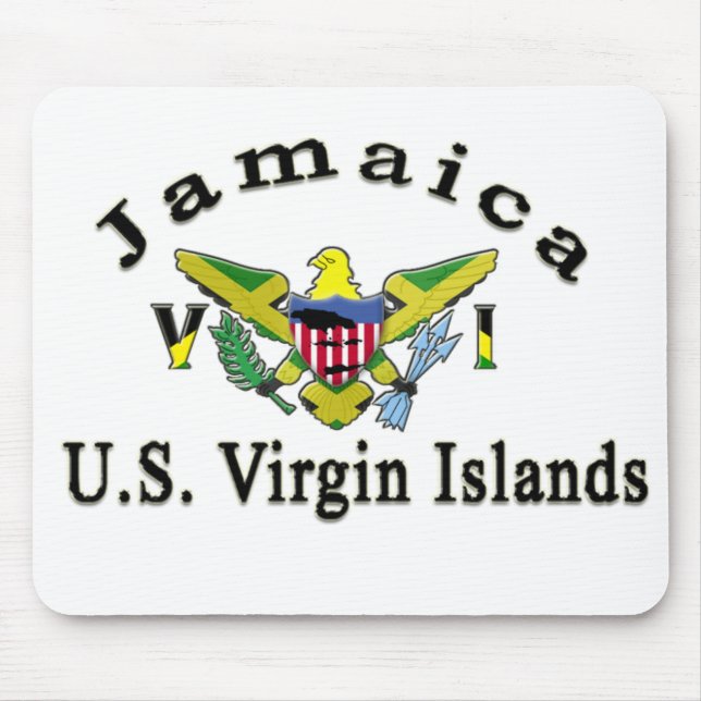 Jamaica / US Virgin Islands Mouse Mat (Front)