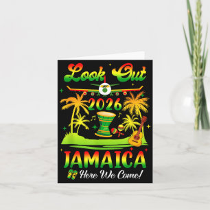 Jamaica Vacation 2026 Here We Come Matching Birthd Card