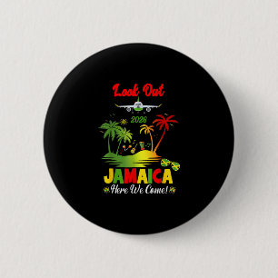 Jamaica Vacation 2026 Matching Jamaican Group Birt 6 Cm Round Badge