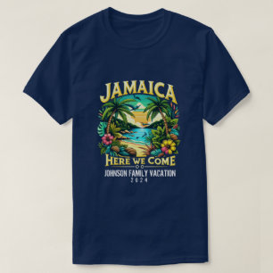 Jamaica Vacation Custom Name Year Group Matching T-Shirt