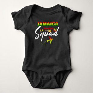 Jamaica Vacation Squad Group Matching Reggae   Baby Bodysuit