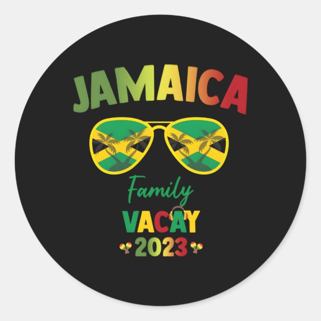 Jamaica Vacation Trip 2023 Classic Round Sticker (Front)