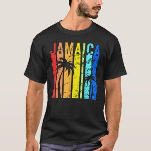 Jamaica Vintage Design Jamaican Island Vacation Ja T-Shirt