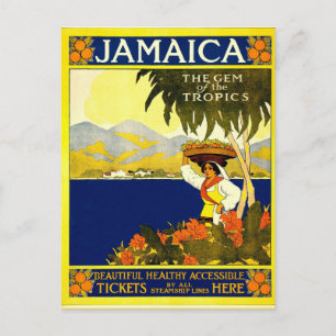 Jamaica vintage style postcard