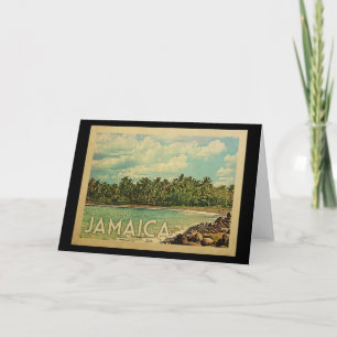 Jamaica Vintage Travel Card