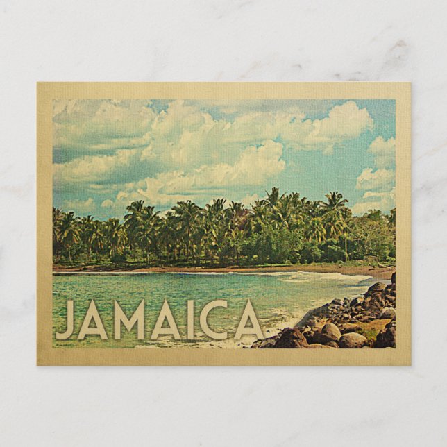 Jamaica Vintage Travel Postcard (Front)