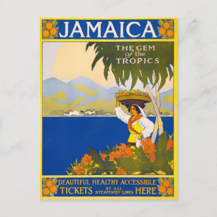 Jamaica vintage travel postcard