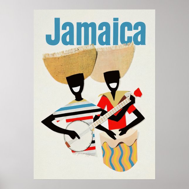 Jamaica Vintage Travel Poster (Front)