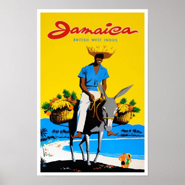 Jamaica vintage travel poster (Front)
