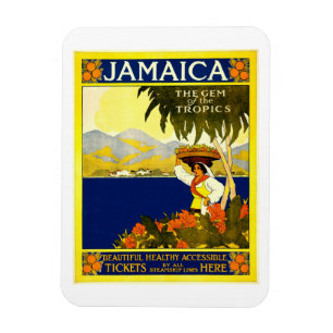 Jamaica Vintage Travel Poster Magnet