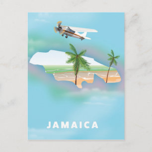 Jamaica Vintage travel poster Postcard