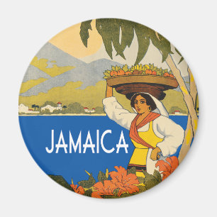 Jamaica vintage travel style  magnet