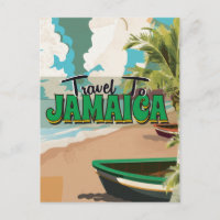 Jamaica Wedding Vintage Travel poster