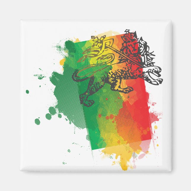 Jamaica Zion Lion Magnet (Front)