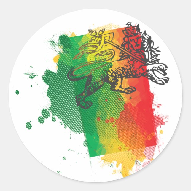 Jamaica Zion Lion Sticker (Front)