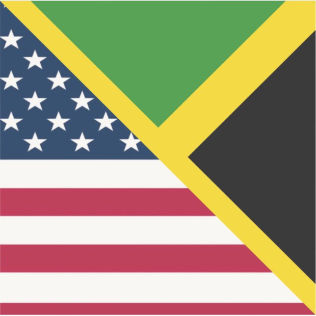 Jamaican American Flag | Jamaica United States (Front)