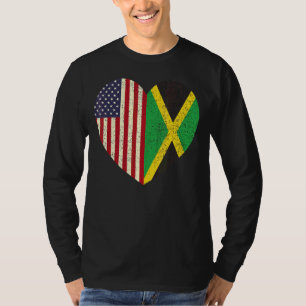 Jamaican American Love Jamaica And Usa 1 T-Shirt