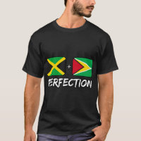 Jamaican And Guyanese Perfection Mix DNA Flag Heri
