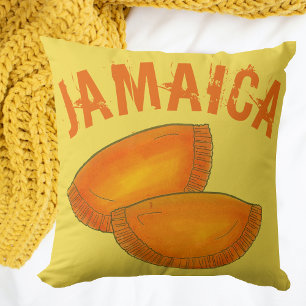 Jamaican Beef Patty Patties Food Cooking JAMAICA Cushion