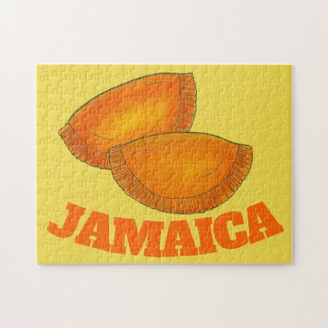 Jamaican Beef Patty Patties Food Cooking JAMAICA Jigsaw Puzzle (Horizontal)