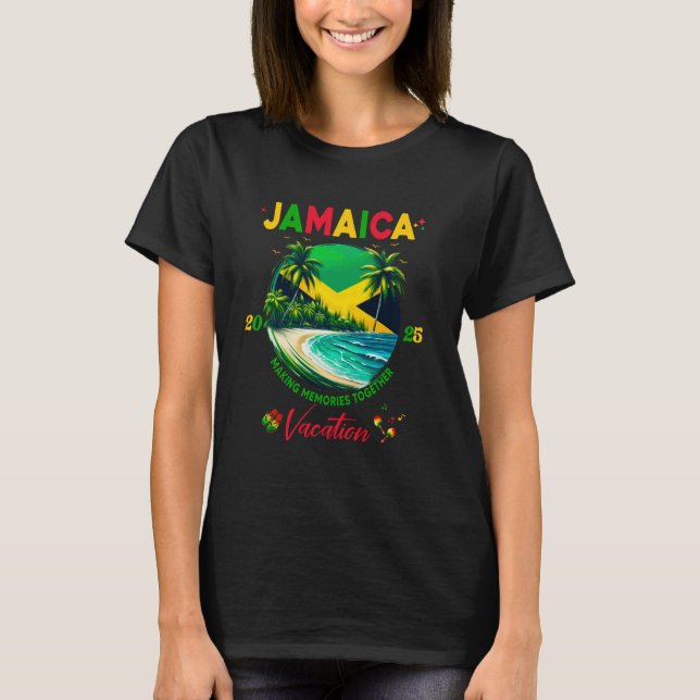 Jamaican Birthday Besties Jamaica Vacation Matchin T-Shirt (Front)