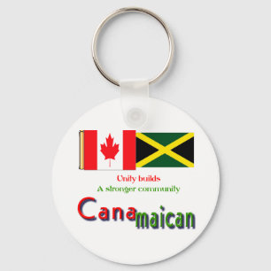 jamaican-canadian roots key ring