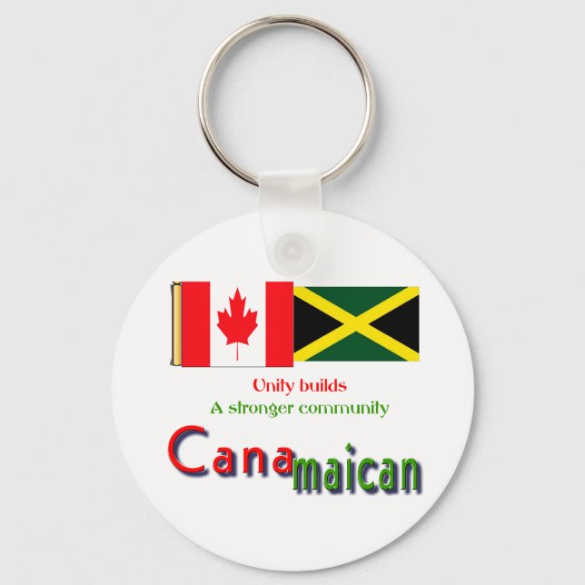 jamaican-canadian roots key ring (Front)